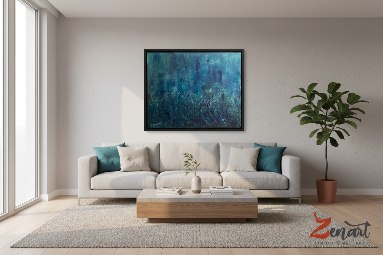 A Raining Night — living room mockup
