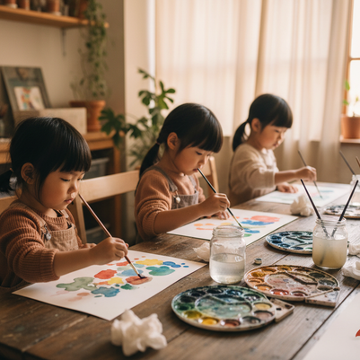 Kids watercolour group