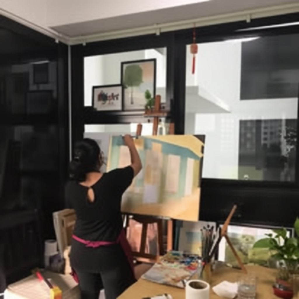 ZenArt Studio - artist with bright background