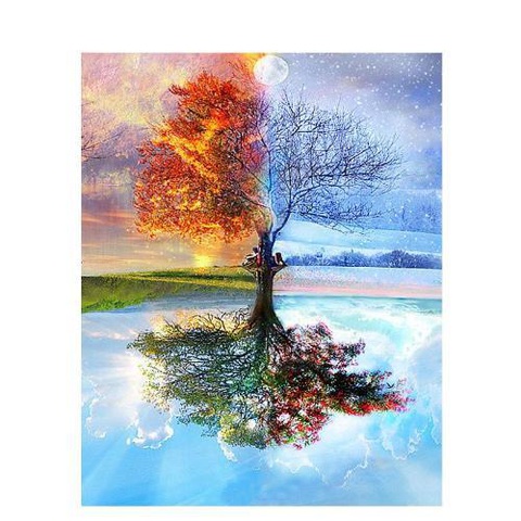 Four Season Tree - Painting By Number Kit