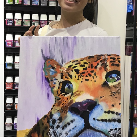 Animal Painting-Leopard