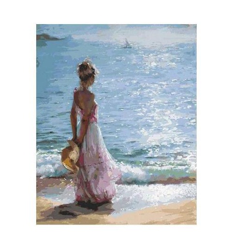 Waiting for You by the Sea- Painting By Number Kit